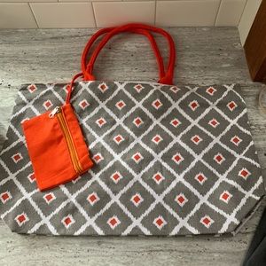 NWOT Canvas Bag with Wallet